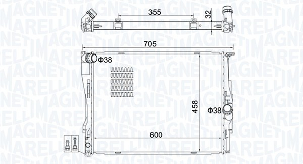 Radiator motor (Manual) potrivit BMW 1 (E81), 1 (E82), 1 (E87), 1 (E88), 3 (E90), 3 (E91), 3 (E92), 3 (E93), X1 (E84), Z4 (E89) 1.6-3.0