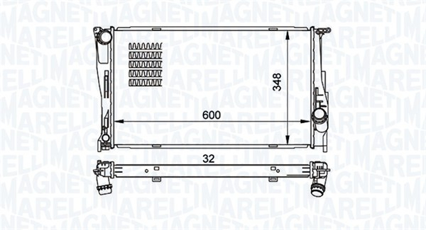 Radiator motor (Manual) potrivit BMW 1 (E81), 1 (E82), 1 (E87), 1 (E88), 3 (E90), 3 (E91), 3 (E92), 3 (E93), X1 (E84), Z4 (E89) 1.6-3.0D