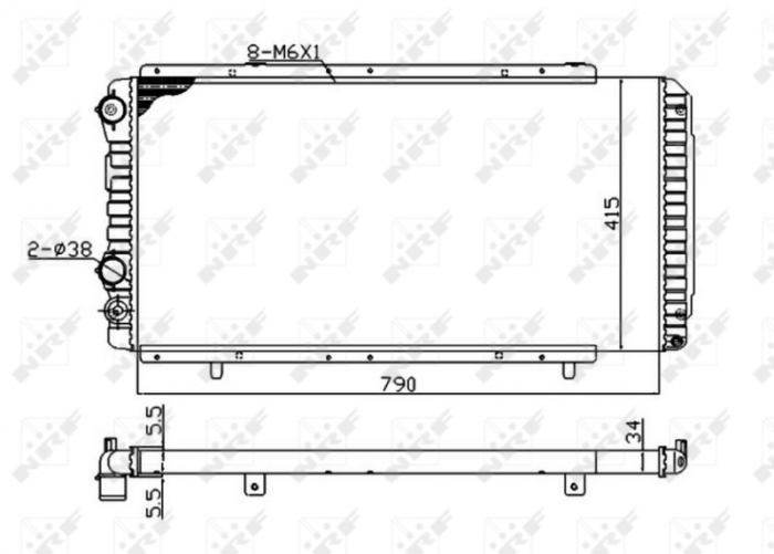 Radiator motor (Manual) potrivit CITROEN JUMPER; FIAT DUCATO; PEUGEOT BOXER 1.9D-3.0D