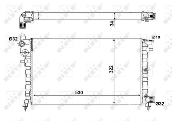 Radiator motor (Manual) potrivit CITROEN SAXO; PEUGEOT 106 II, 106 II/HATCHBACK 1.5D [3]