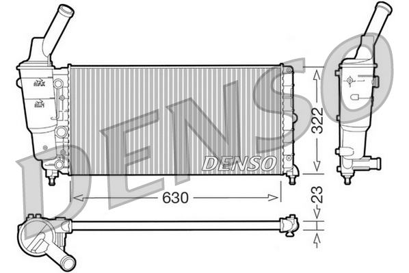 Radiator motor (Manual) potrivit DAIHATSU CUORE VI 1.0