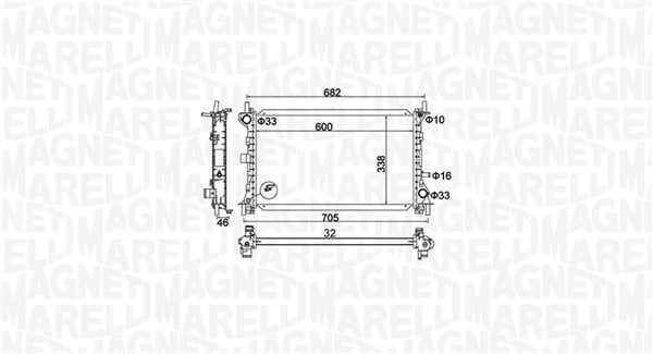 Radiator motor (Manual) potrivit FIAT BRAVA; FORD FOCUS I, FOCUS II, FOCUS I KOMBI 1.4-2.0