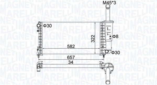 Radiator motor (Manual) potrivit FIAT IDEA; LANCIA MUSA, YPSILON 1.4/1.4LPG [3]
