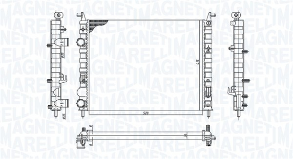 Radiator motor (Manual) potrivit FIAT PALIO, STRADA 1.9D [2]