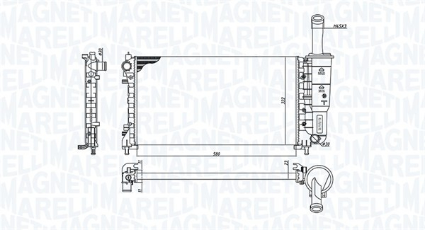 Radiator motor (Manual) potrivit FIAT PUNTO 1.4