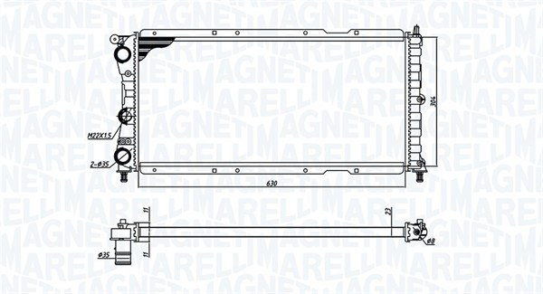 Radiator motor (Manual) potrivit FIAT PUNTO 1.7D