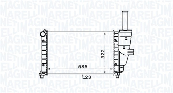 Radiator motor (Manual) potrivit FIAT PUNTO, PUNTO HATCHBACK 1.2