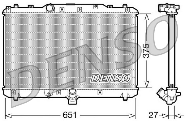Radiator motor potrivit FIAT SEDICI; SUZUKI SX4 1.9D/2.0D dupa 2006 (manual) [2]