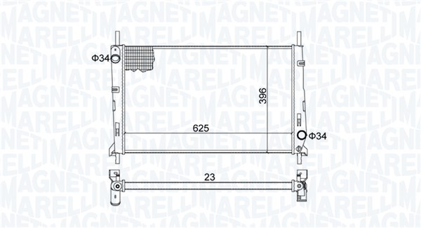 Radiator motor (Manual) potrivit FORD MONDEO I, MONDEO II 1.6 1.8 2.0