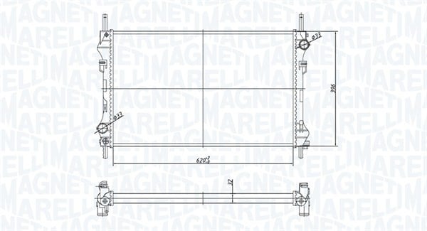 Radiator motor (Manual) potrivit FORD TRANSIT 2.0D 2.4D