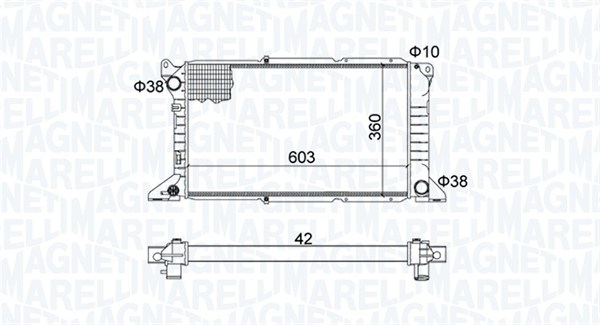 Radiator motor (Manual) potrivit FORD TRANSIT, TRANSIT TOURNEO 2.5D