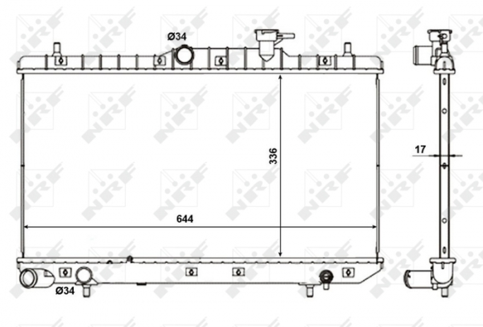 Radiator motor (Manual) potrivit HYUNDAI ACCENT II 1.3 1.6 -11.05