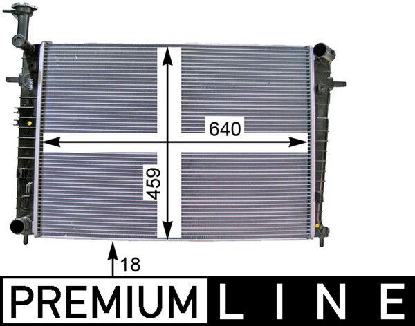 Radiator motor potrivit HYUNDAI TUCSON; KIA SPORTAGE II 2.0/2.0LPG 2004-2010 (manual) [2]