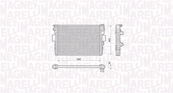 Radiator motor (Manual) potrivit IVECO DAILY III; FIAT MAREA 1.6 2.8D