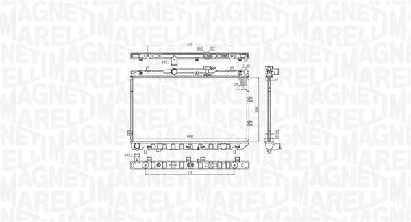 Radiator motor (Manual) potrivit KIA CERATO I 1.6 2.0