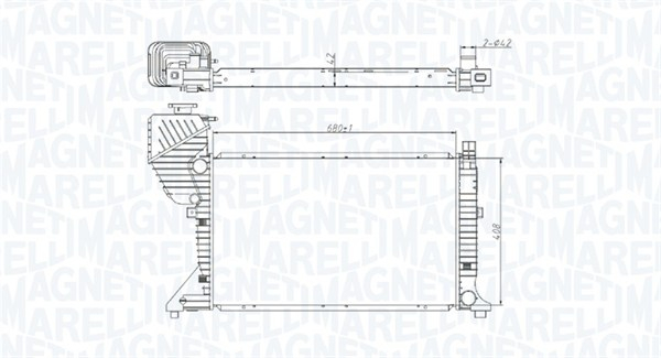 Radiator motor (Manual) potrivit MERCEDES SPRINTER 2-T (B901, B902), SPRINTER 3-T (B903), SPRINTER 4-T (B904), SPRINTER 5-T (B905) 2.1D/2.7D [2]