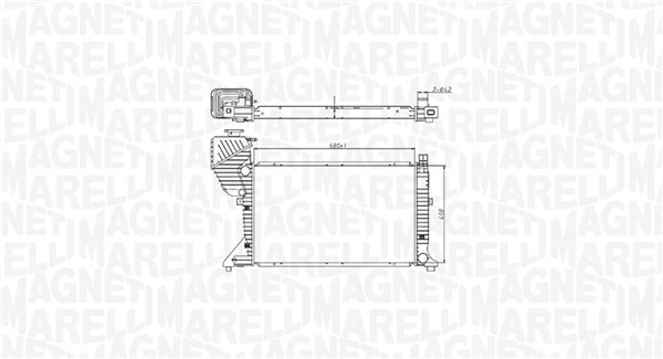 Radiator motor (Manual) potrivit MERCEDES SPRINTER 2-T (B901, B902), SPRINTER 3-T (B903), SPRINTER 4-T (B904), SPRINTER 5-T (B905) 2.1D 2.7D