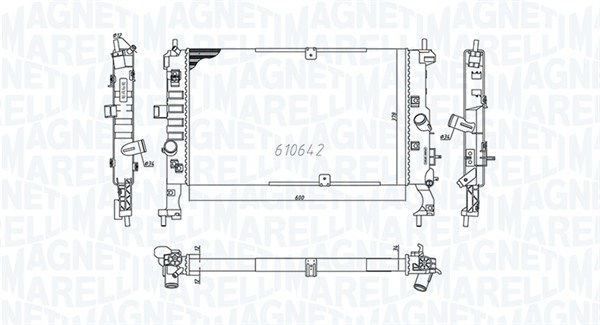 Radiator motor (Manual) potrivit OPEL MERIVA A 1.3D 1.7D