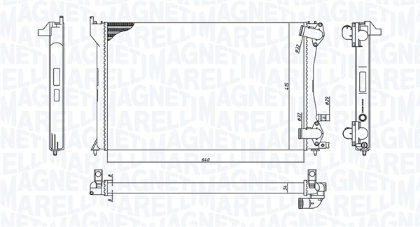 Radiator motor potrivit PEUGEOT 406 2.0D/2.2D 1998-2004 (manual) [2]