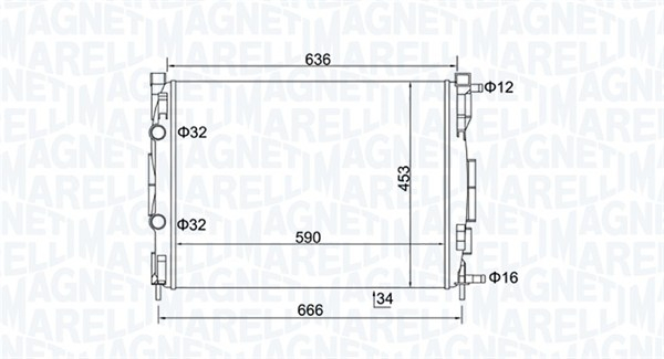 Radiator motor (Manual) potrivit RENAULT GRAND SCENIC II, MEGANE II, MEGANE II KOMBI, SCENIC II 1.5D-2.0