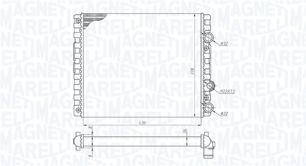 Radiator motor (Manual) potrivit SEAT AROSA, CORDOBA; VW LUPO I, POLO, POLO III, POLO III CLASSIC 1.0-1.9D