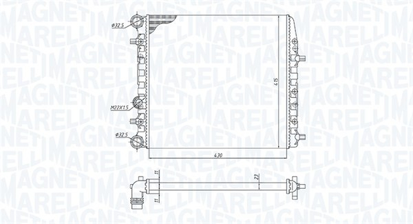 Radiator motor (Manual) potrivit SEAT CORDOBA, IBIZA III; SKODA FABIA I, FABIA I PRAKTIK, FABIA II, ROOMSTER, ROOMSTER PRAKTIK; VW FOX, POLO, POLO IV 1.0-2.0 [2]