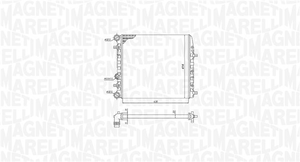 Radiator motor (Manual) potrivit SEAT CORDOBA, IBIZA III; SKODA FABIA I, FABIA I PRAKTIK, FABIA II, ROOMSTER, ROOMSTER PRAKTIK; VW FOX, POLO, POLO IV 1.0-2.0