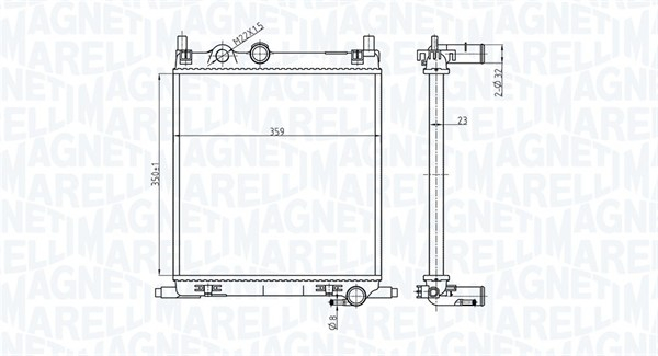 Radiator motor (Manual) potrivit SEAT MII; SKODA CITIGO, E-CITIGO; VW LOAD UP, UP! 1.0 1.0CNG Electric