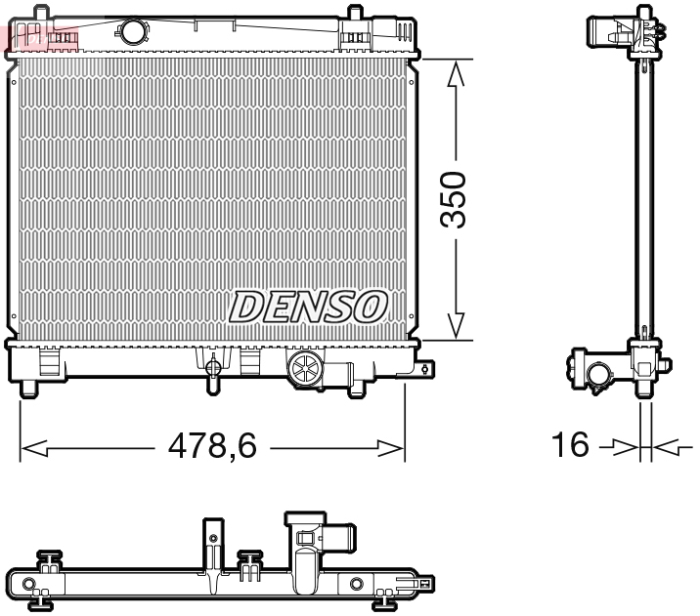 Radiator motor potrivit TOYOTA YARIS 1.33 2008-2011 (manual) [2]