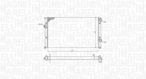 Radiator motor (Manual) potrivit VW GOLF III, PASSAT B3 B4, VENTO 1.6-2.0