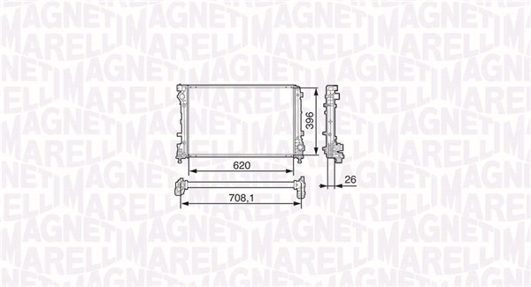 Radiator motor potrivit ABARTH 500 595 695, 500C 595C 695C 1.4