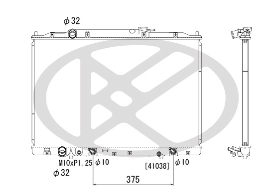 Radiator motor potrivit ACURA MDX 3.7 2006-2013 [2]