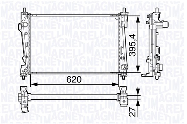 Radiator motor potrivit ALFA ROMEO GIULIETTA, GIULIETTA HATCHBACK 1.6D 2.0D
