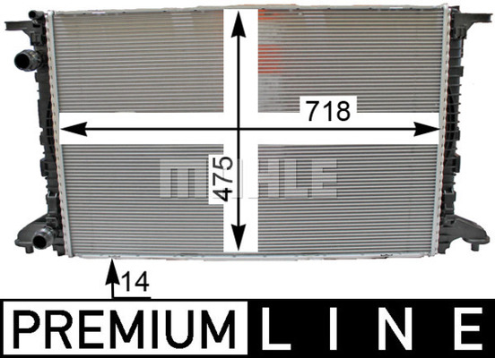 Radiator motor potrivit AUDI A4 ALLROAD B9, A4 B9, A5, A6 C8 1.4-2.0H