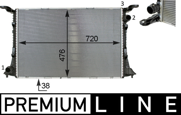 Radiator motor potrivit AUDI A6 C7, A7 4.0 [3]