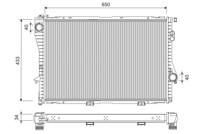 Radiator motor potrivit BENTLEY ARNAGE; BMW 5 (E39), 7 (E38); ROLLS-ROYCE SILVER SERAPH 2.0-5.4 1994-2013 [2]