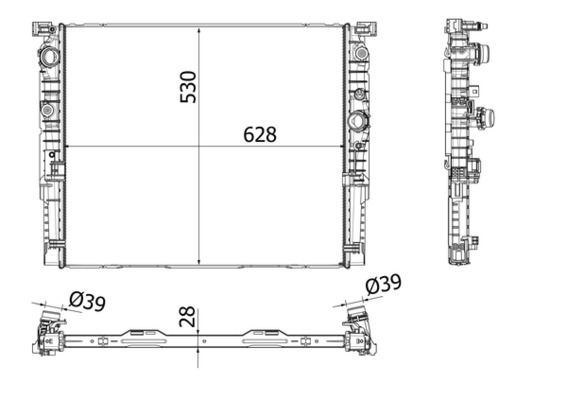 Radiator motor potrivit BMW 7 (G11, G12) 6.6 2016-2022 [2]