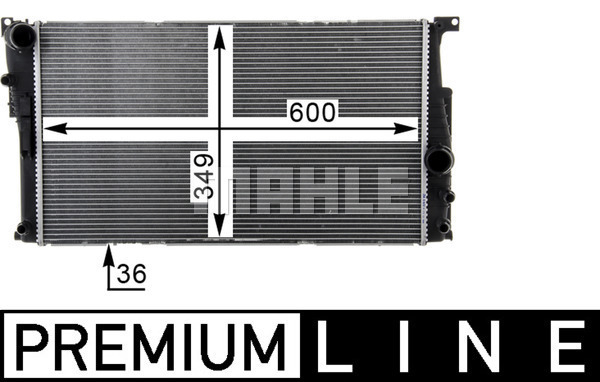 Radiator motor potrivit BMW Seria 3 (F30, F80) 3.0H