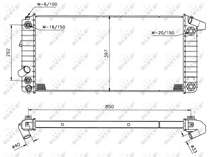 Radiator motor potrivit CADILLAC ELDORADO 4.6