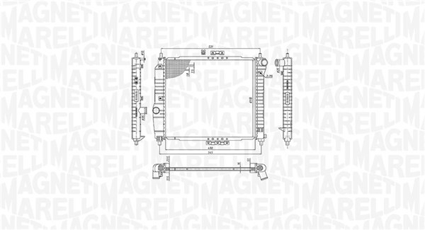 Radiator motor potrivit CHEVROLET AVEO   KALOS; DAEWOO KALOS 1.2 1.4