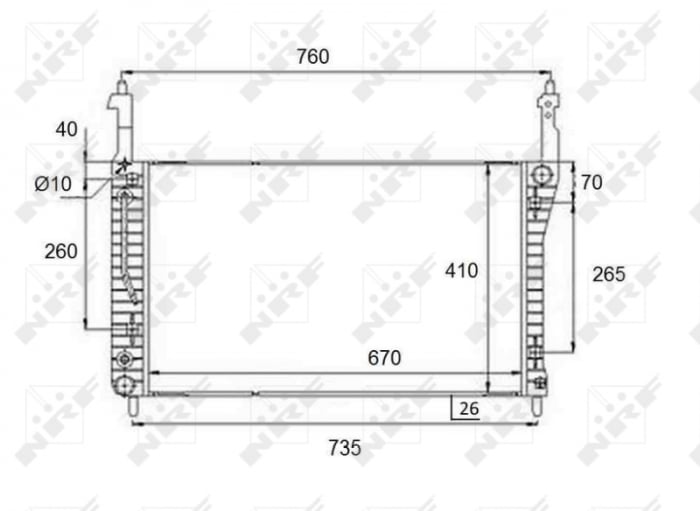 Radiator motor potrivit CHEVROLET CAPTIVA; OPEL ANTARA A 2.0D