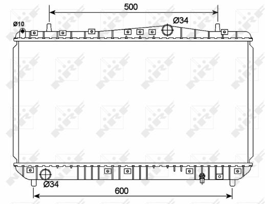 Radiator motor potrivit CHEVROLET LACETTI, NUBIRA; DAEWOO LACETTI, NUBIRA 1.4-2.0 [4]
