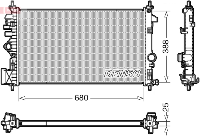 Radiator motor potrivit CHEVROLET MALIBU; OPEL INSIGNIA A, INSIGNIA A COUNTRY 2.0D dupa 2008 [2]