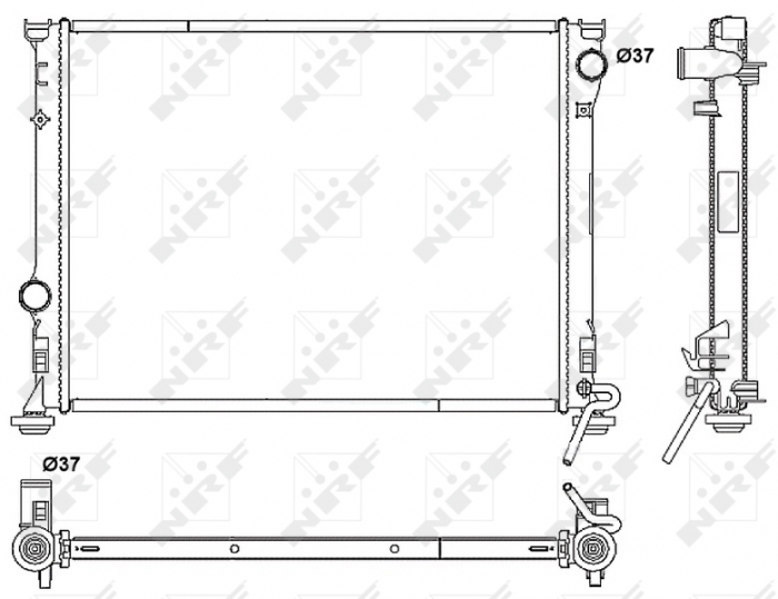 Radiator motor potrivit chrysler 300c 2.7-6.4
