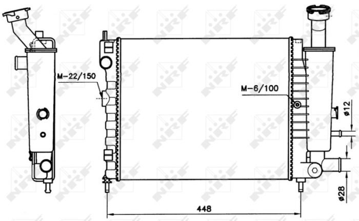 Radiator motor potrivit citroen ax 1.0 1.1 1.4