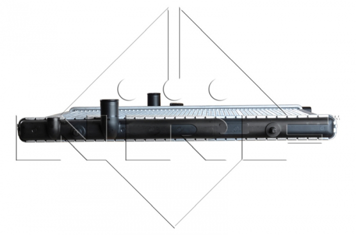 Radiator motor potrivit CITROEN BERLINGO, BERLINGO MULTISPACE, BERLINGO/MINIVAN, C4, C4 I, XSARA, XSARA PICASSO; PEUGEOT 2008 I, 206, 206+, 307, 308 I, PARTNER, PARTNER ORIGIN 1.1-Electric [5]