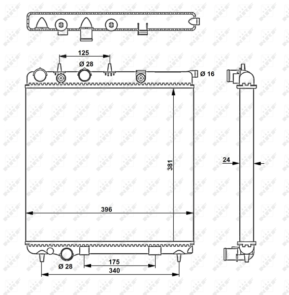 Radiator motor potrivit citroen c3 ii, ds3; peugeot 207, 208 i 1.4 1.4lpg 1.6