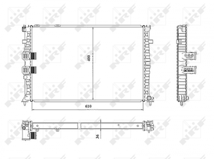 Radiator motor potrivit citroen xantia, xsara 2.0 3.0
