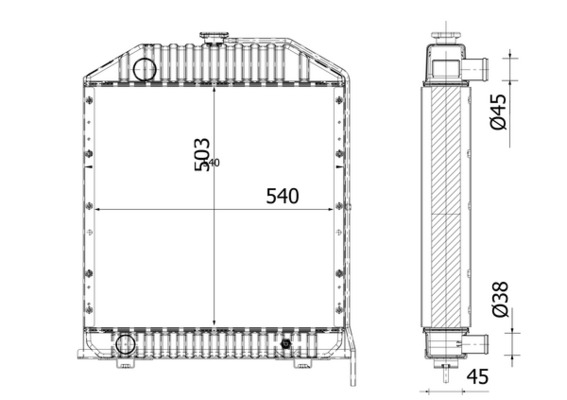 Radiator motor potrivit FIAT 100-XX, 110-XX, 500, 55-XX, 600, 60-XX, 65-XX, 700, 70-XX, 800, 80-XX, 85-XX, 900, 90-XX 8035.01-CO3-130 [3]