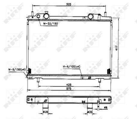 Radiator motor potrivit FIAT BRAVA, BRAVO I, MAREA, MULTIPLA 1.4-2.0 1995-2010 [2]